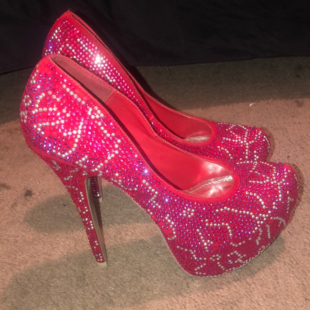 Sparkle high heels